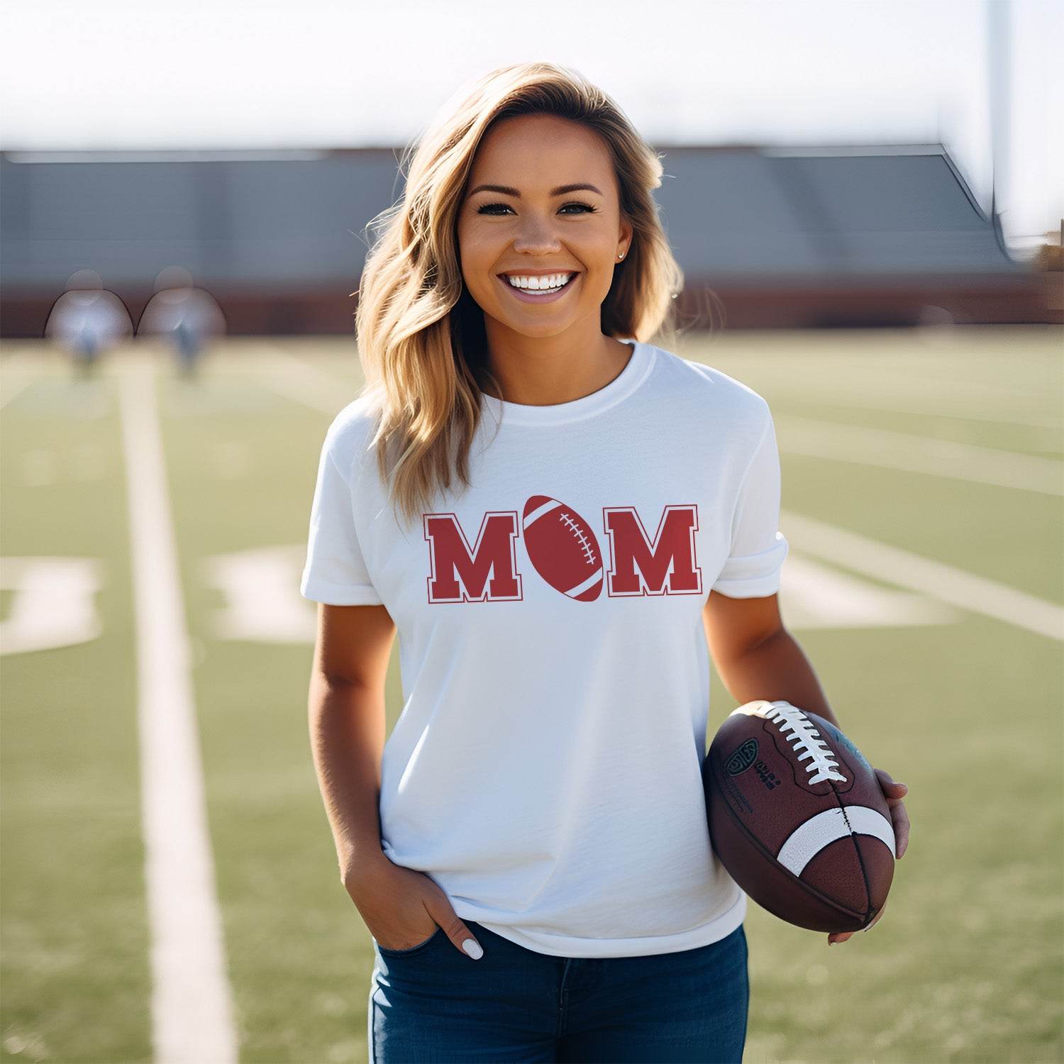 Plotterdatei Football Mom - Sewando