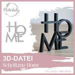 3D Druck Datei – Schriftzug Home für 3D Drucker : - Sewando