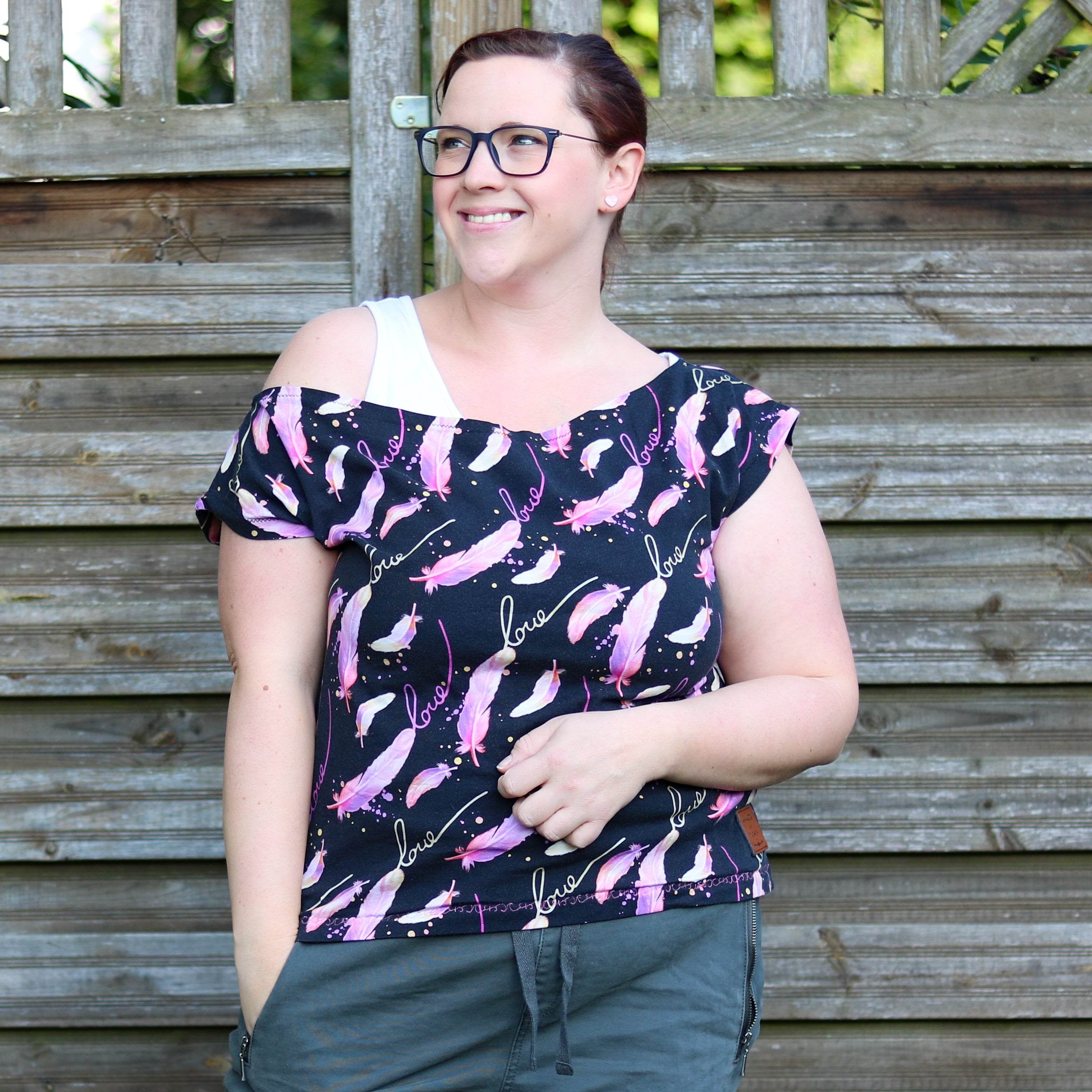 Schnittmuster Miss Sommerglück Shirt Damen Größe 32-54 - Sewando