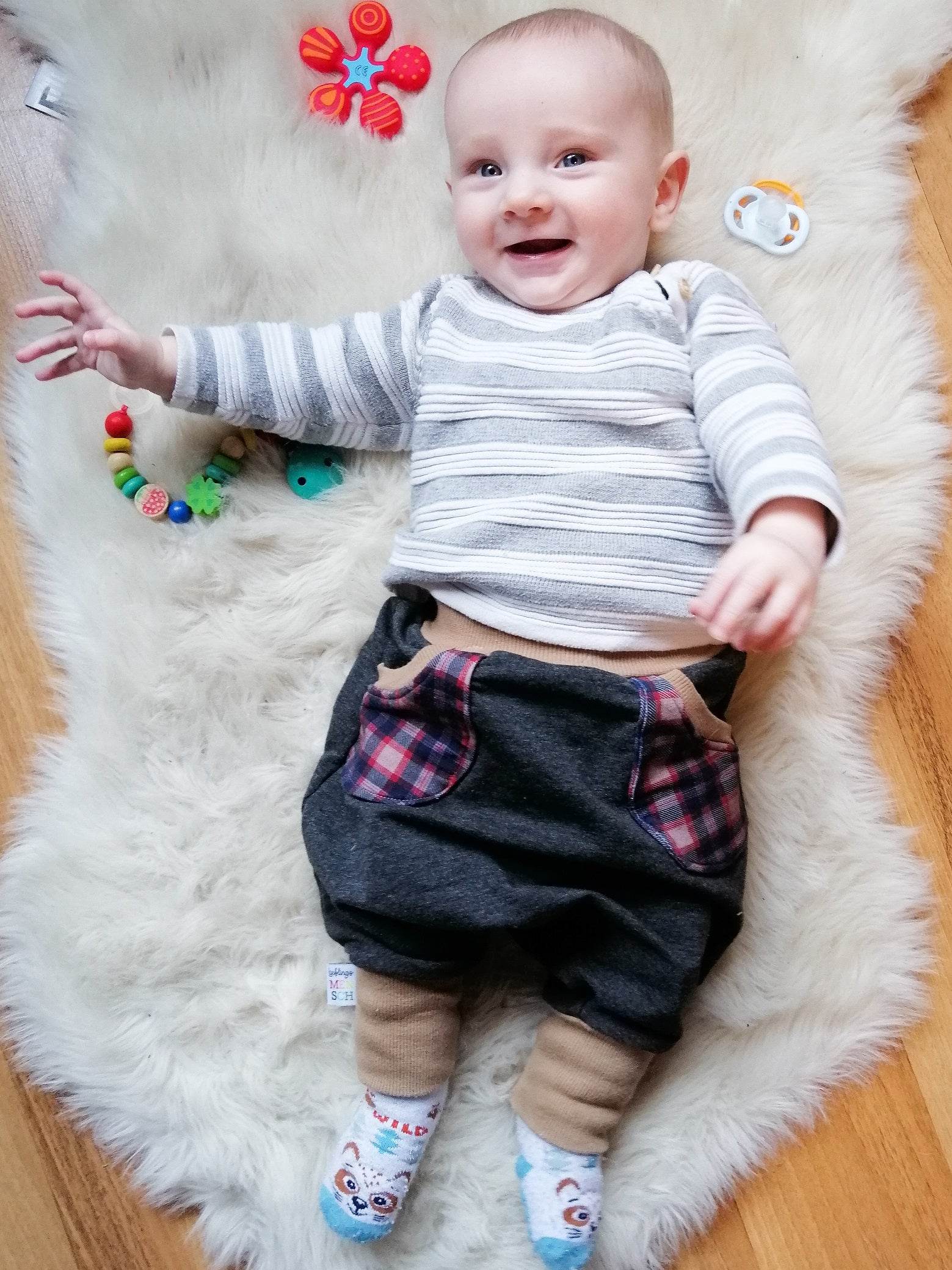 Schnittmuster Babyhose Caiden´s Bux Größe Größe 50-98 - Sewando