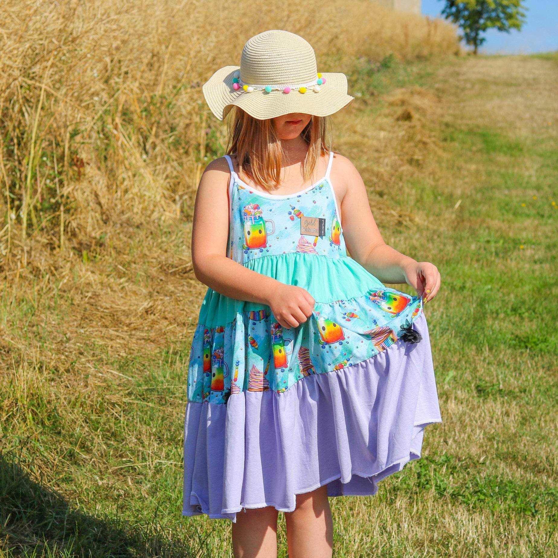 Schnittmuster Trägerkleid Zitronensorbet Größe 74-164 - Sewando