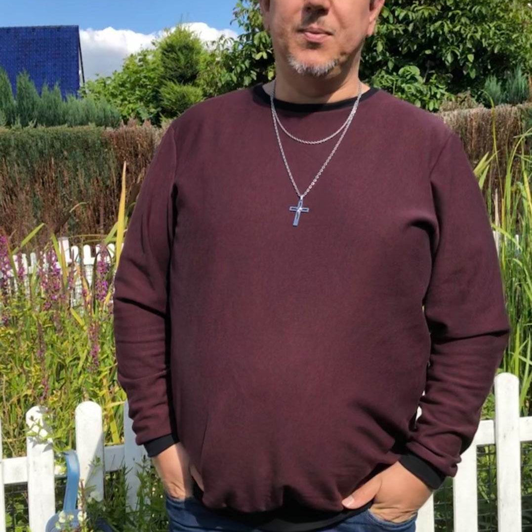 Basic-Pulli MICHA Schnittmuster+Nähanleitung Gr. L - 10XL | BU 118-158 cm: - Sewando