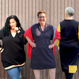 Schnittmuster+Nähanleitung "PULLOVERKLEID" Gr. 38 - 60 | BU 110-151 :