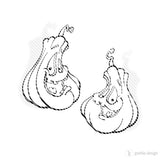 2er Digi Stamp Set "Kürbis" Drucken, Basteln Plotten