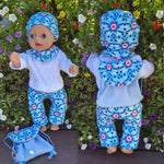 Stickdatei Puppenkleidung für Baby Puppe ca. 36cm Set 2569 - Sewando