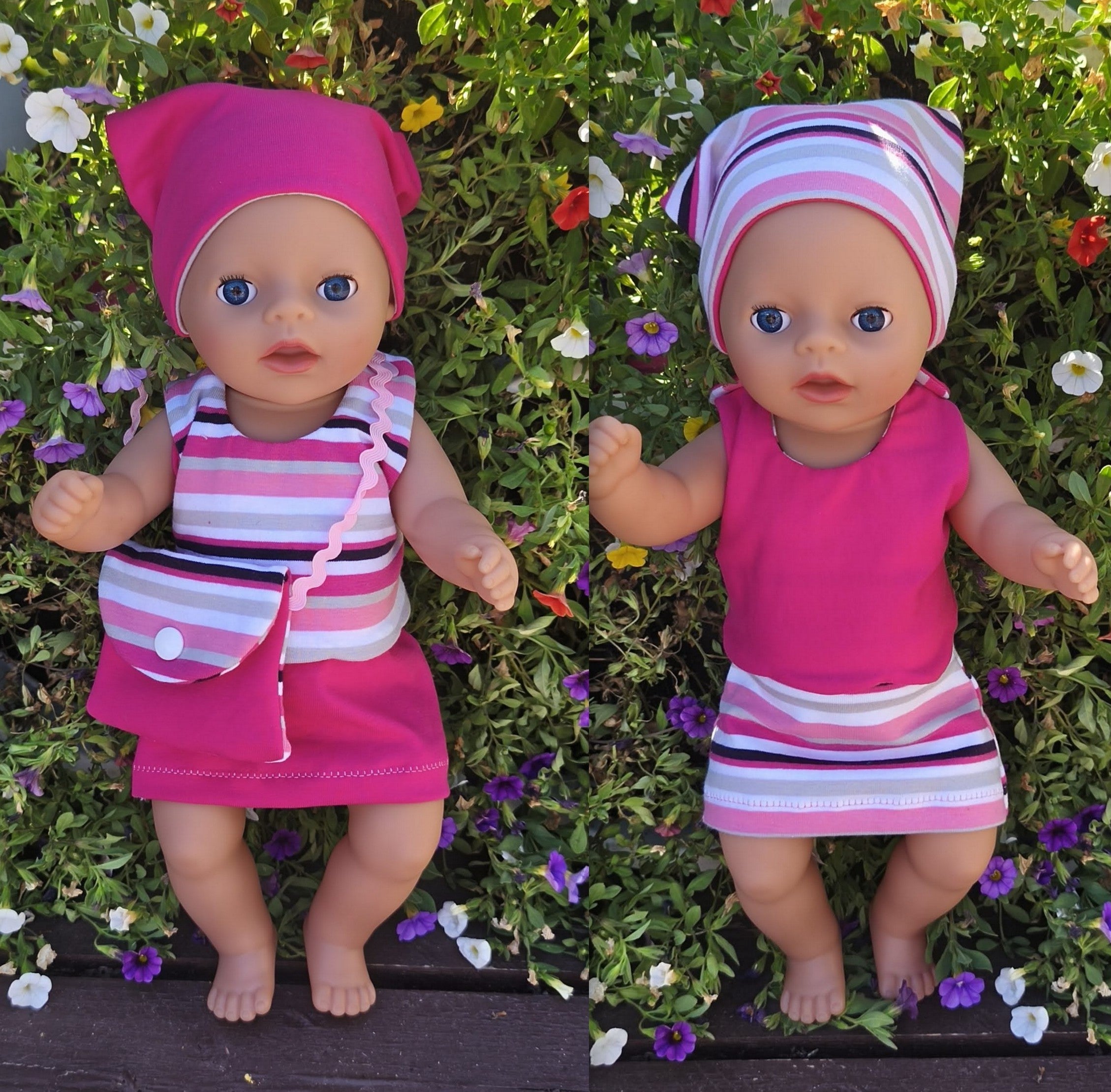 Stickdatei Puppenkleidung für Baby Puppe ca. 36cm Set 2570 - Sewando