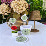 Stickdatei Sommerliebe Mosaik XXL Set 2692/10 Lichtbeutel, Untersetzer, Lichterkette und Blumenstecker