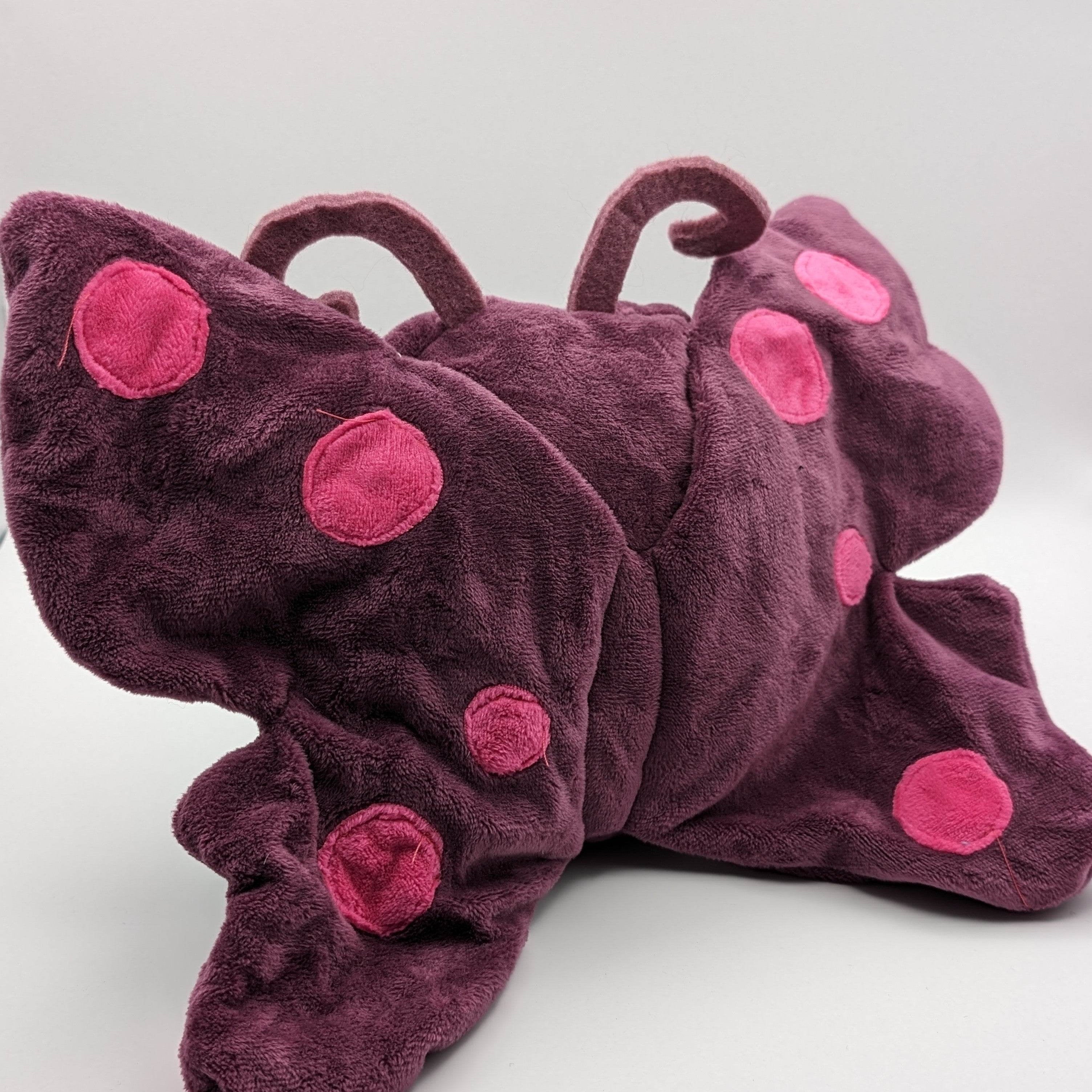 Schmetterling Wendekuscheltier Krempeltierseite Level 3 - Nähanleitung und Schnittmuster - Sewando