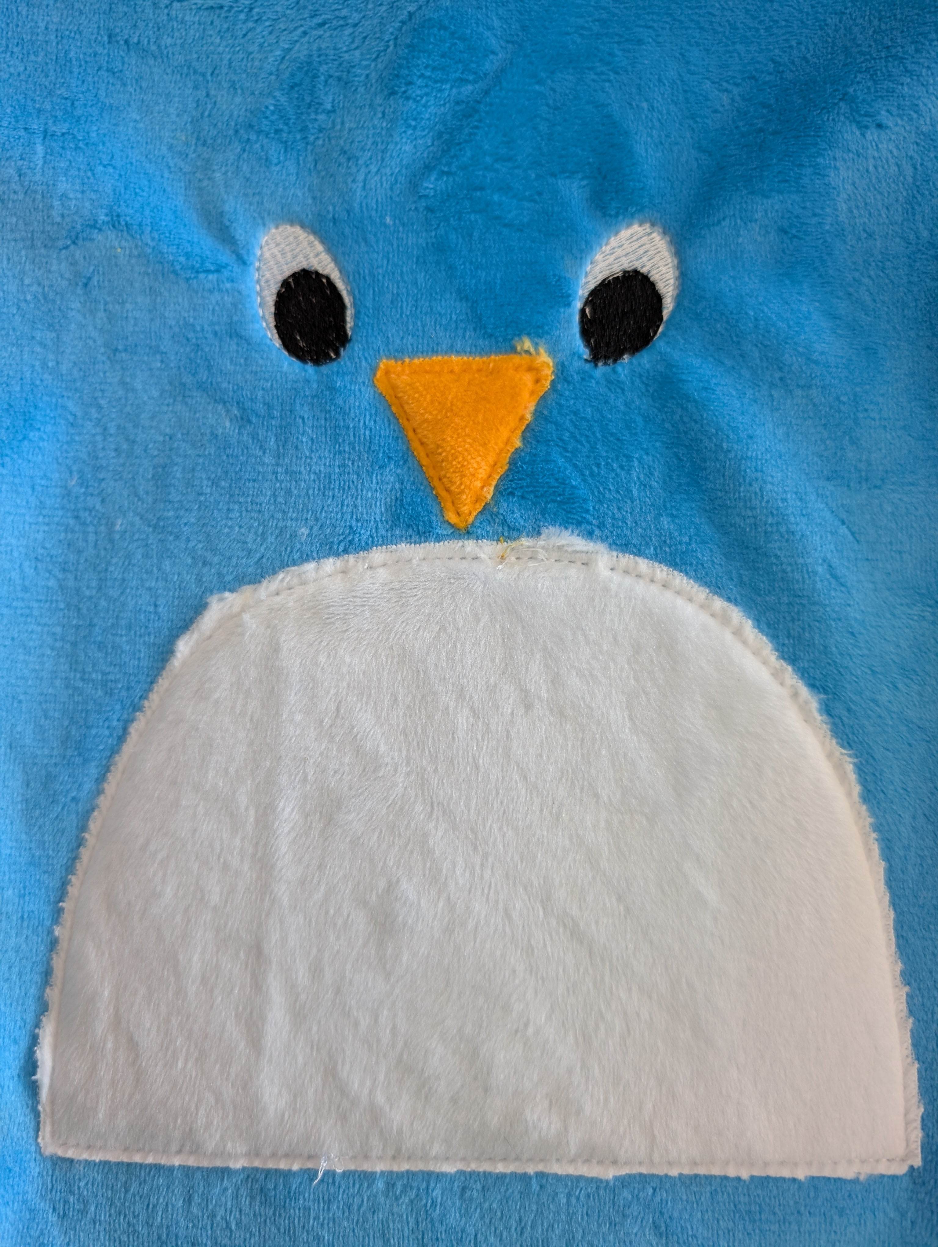 Stickdatei zum Wendekuscheltier Krempeltierseite Pinguin - Sewando