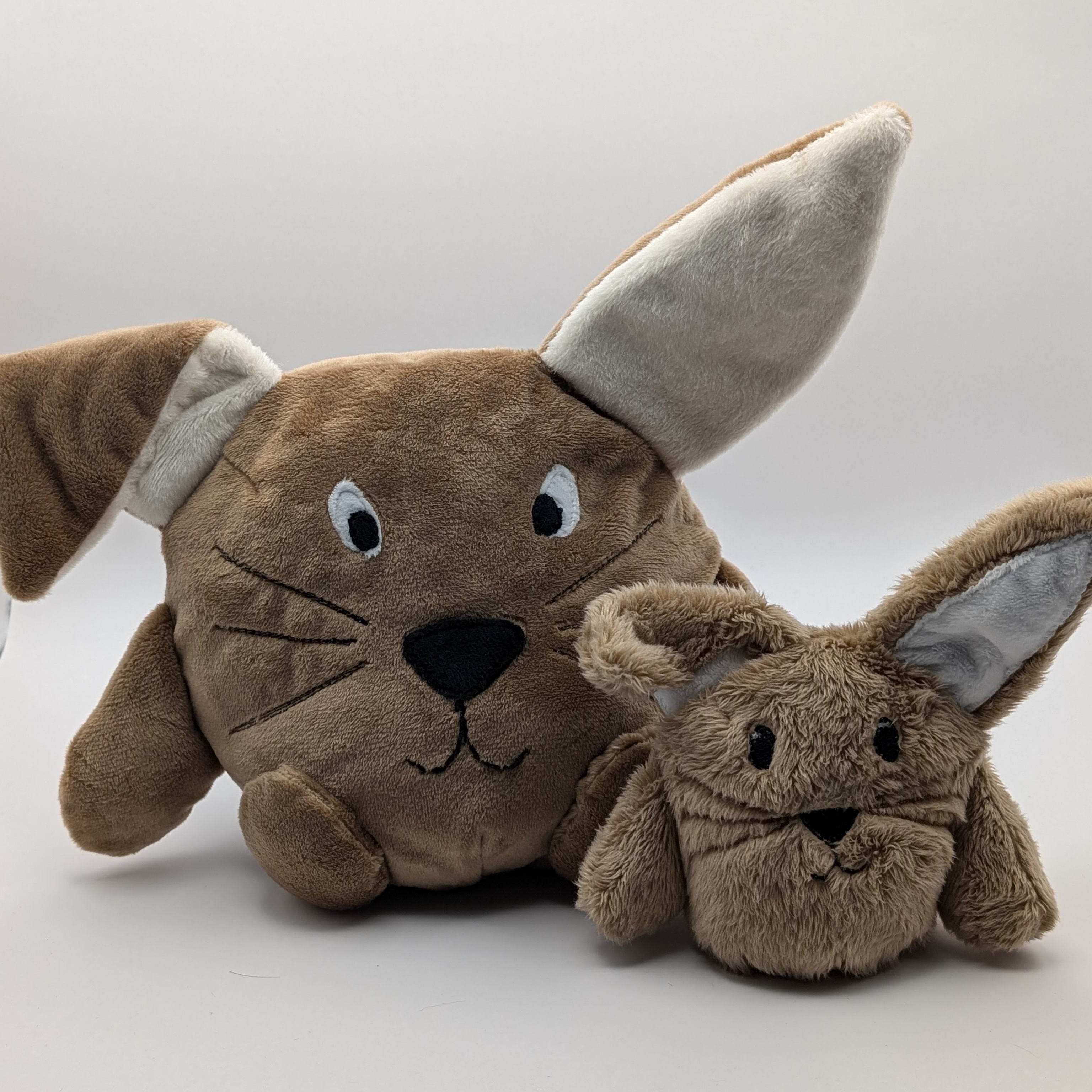 Hase Wendekuscheltier Krempeltier Level 1 - Nähanleitung und Schnittmuster - Sewando