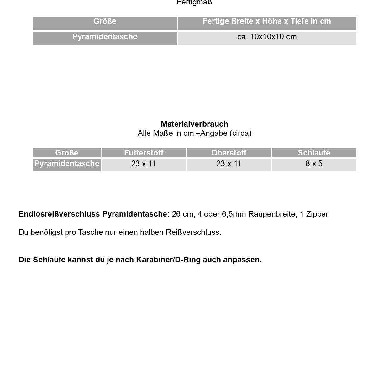 Schnittmuster Pyramidentasche SUTRI + Videoanleitung ; - Sewando