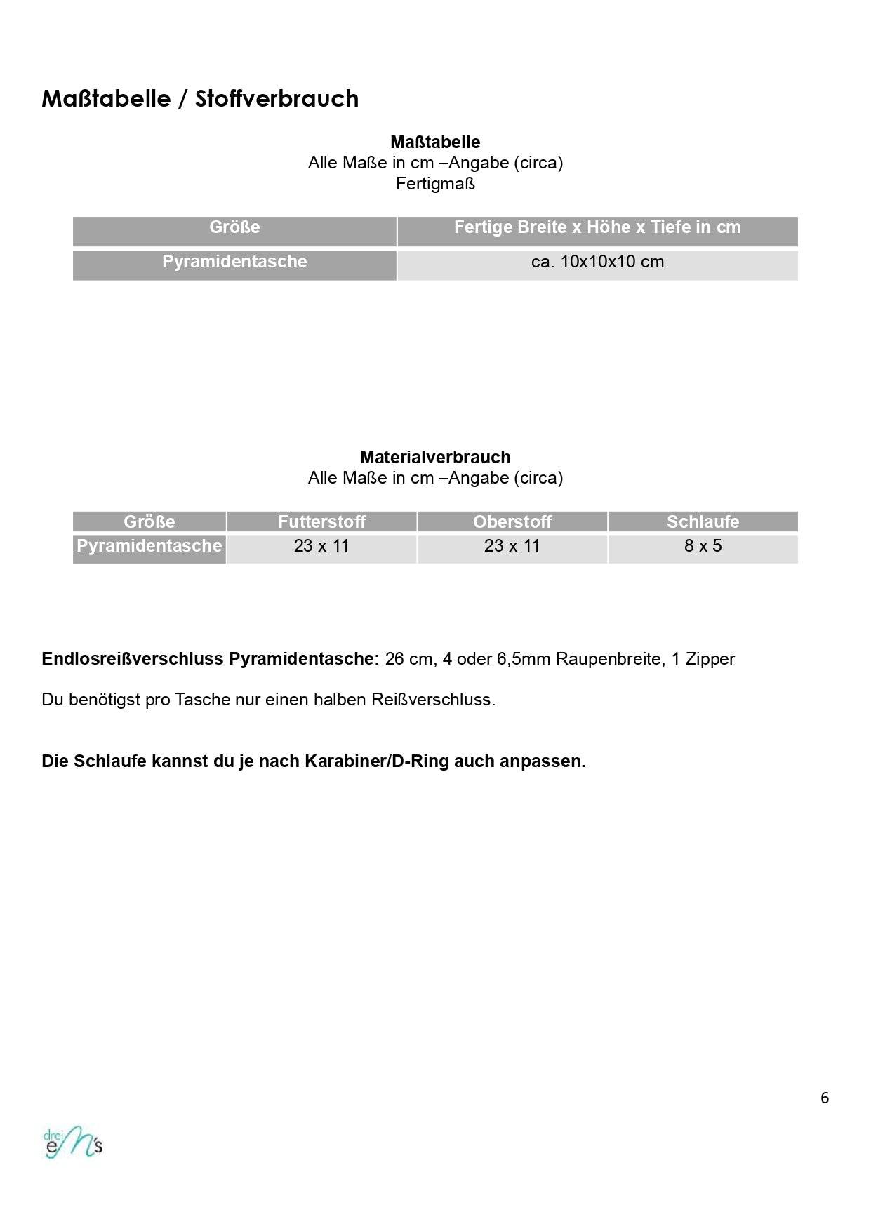 Schnittmuster Pyramidentasche SUTRI + Videoanleitung ; - Sewando