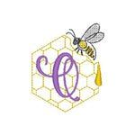 Stickdatei - Bienen-Monogramme A-Z - Sewando