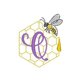 Stickdatei - Bienen-Monogramme A-Z - Sewando
