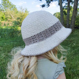 Häkelanleitung für Sommerhut ,,Solskinn" (alle Größen)