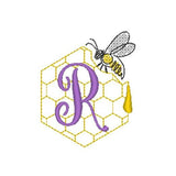 Stickdatei - Bienen-Monogramme A-Z - Sewando
