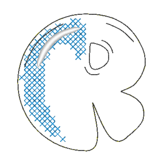 Stickdatei - BUBBLE Alphabet A-Z - Sewando