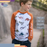Schnittmuster T-Shirt Raglan "SIMPLE"  Gr. 92-176