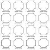 Stickdatei - Quadrat Rahmen in 16 Größen