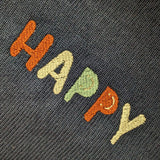 Stickdatei Schriftzug - Happy - 4 Größen - 8 Formate