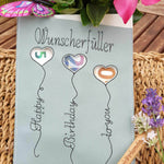 Wunscherfüller ITH 13x18 Stickdatei Geburtstag Geldgeschenk - Sewando