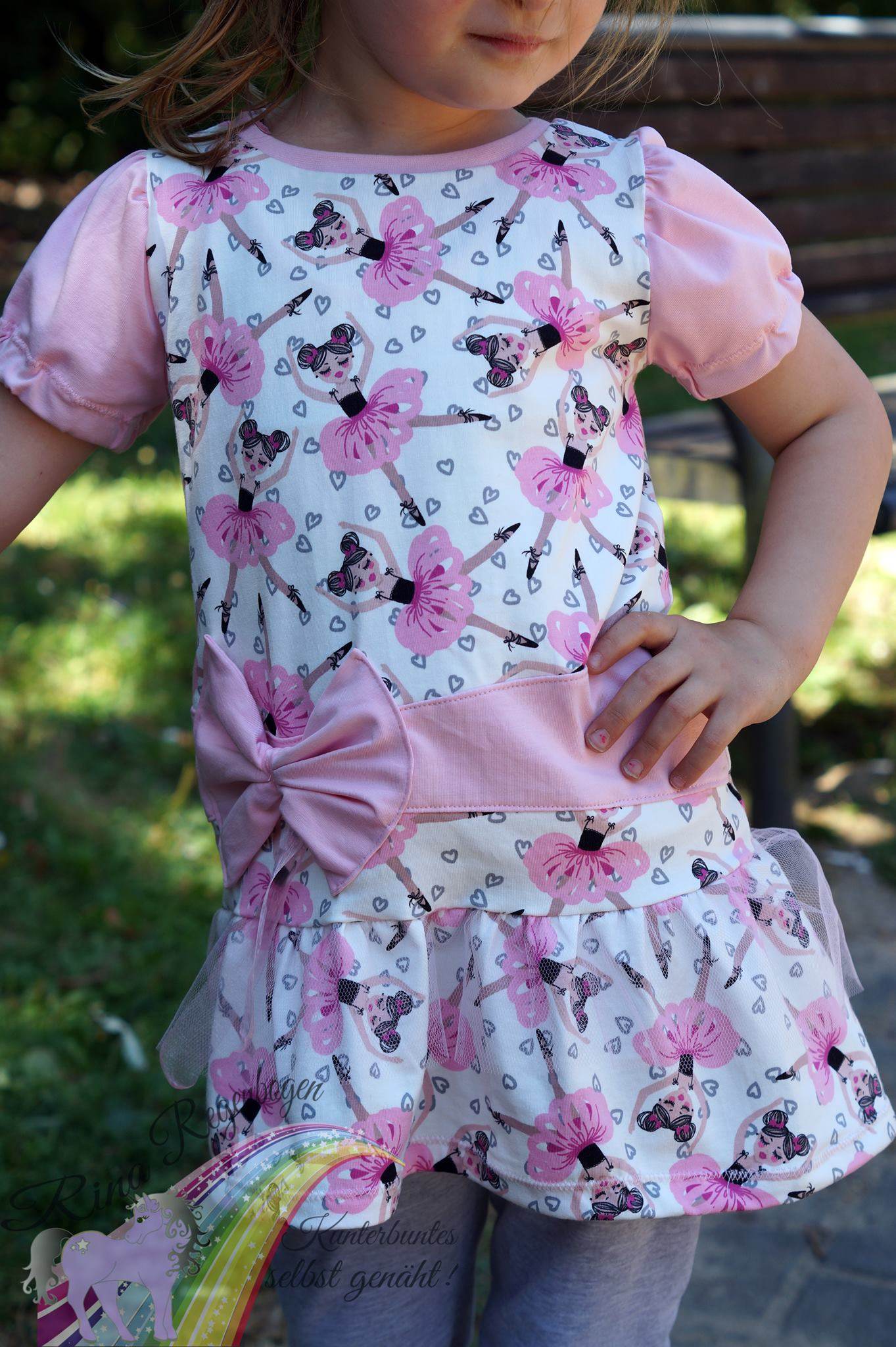 Happy Bow Größen 74 - 140 Tunika + Kleid Schnittmuster - Sewando