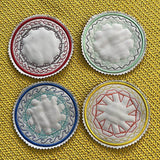 4x Stickdatei Schiffe ITH Untersetzer - Sewando