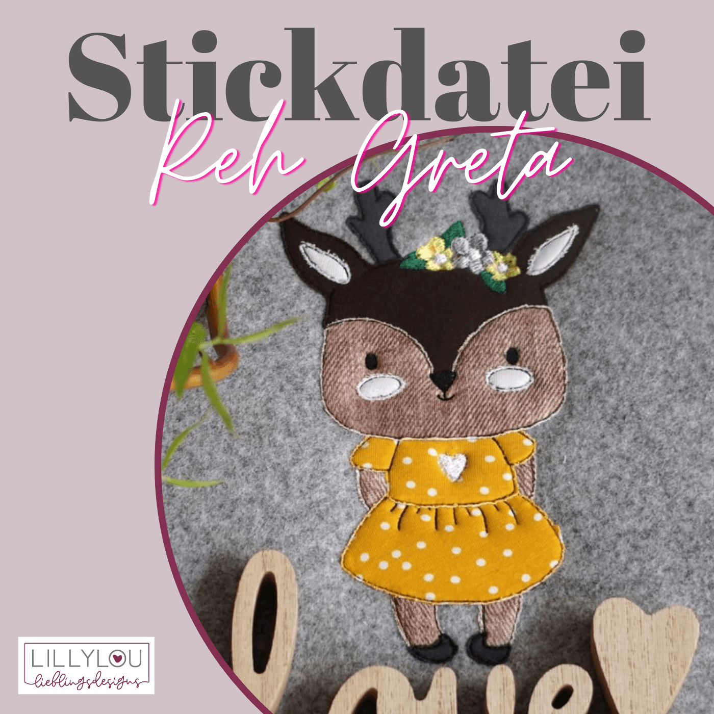 Stickdatei - Reh Greta - Sewando