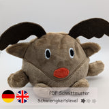 NEU Rentier Wendekuscheltier Krempeltierseite Level 1 - Nähanleitung und Schnittmuster