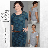 Schnittmuster Shirt Kleid LILLY Gr. XS-XXXL : - Sewando