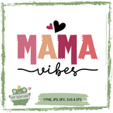 Plotterdatei "Mama Vibes" – buntes Design für kreative DIY-Geschenke