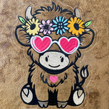 ITH Plüschtier „Rind Maja“ | Für 16x26 Rahmen | In-the-Hoop Plushie | Stickdatei | Embroidery Design | alle Formate | Sofort-Download