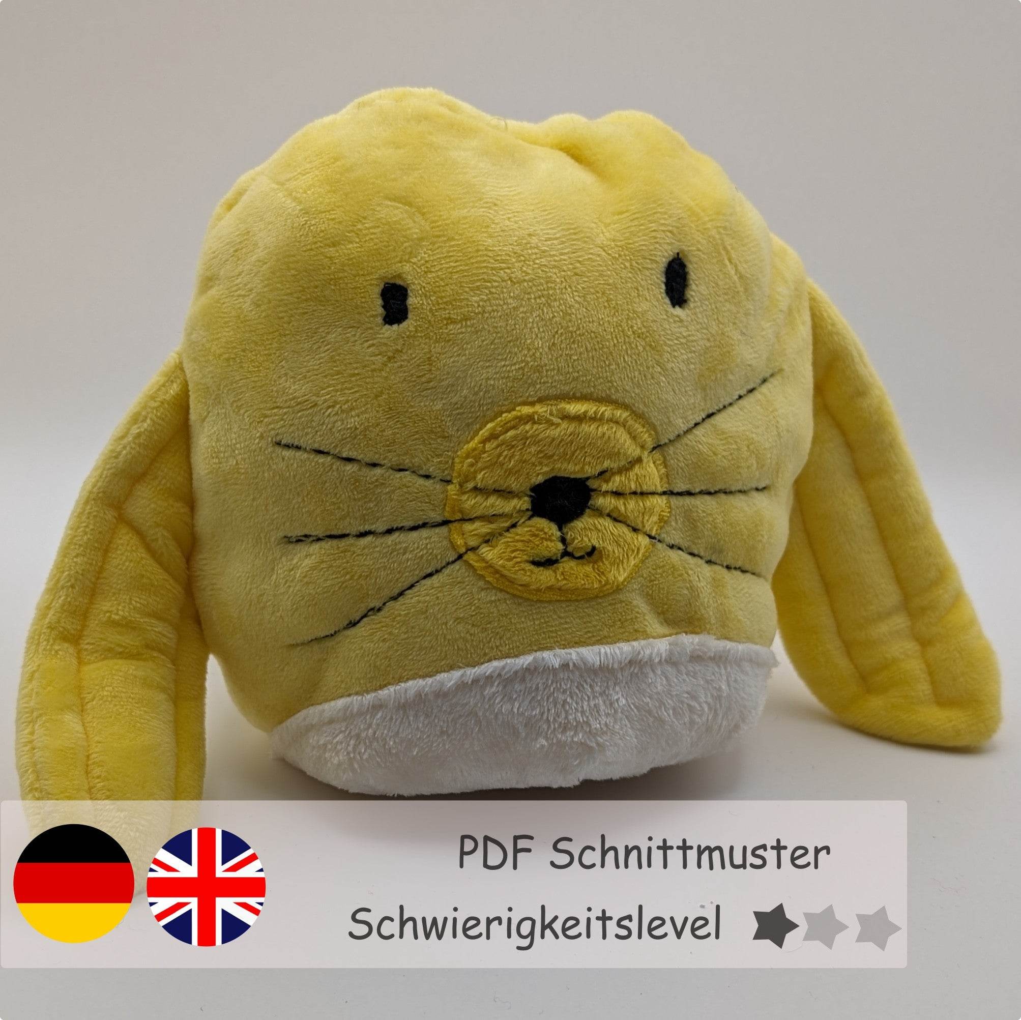 Wendekuscheltier Krempeltierseite Robbe Level 1 - Nähanleitung und Schnittmuster - Sewando