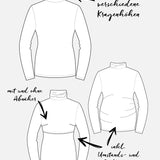 ebook Rollkragen Shirt/Kleid #sewbasic Damen Gr. 32-60