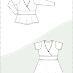 Schnittmuster Romy – Wickelkleid & Wickelshirt mit Empire-Taille Gr. 34-50 / BU 80-116 - Sewando
