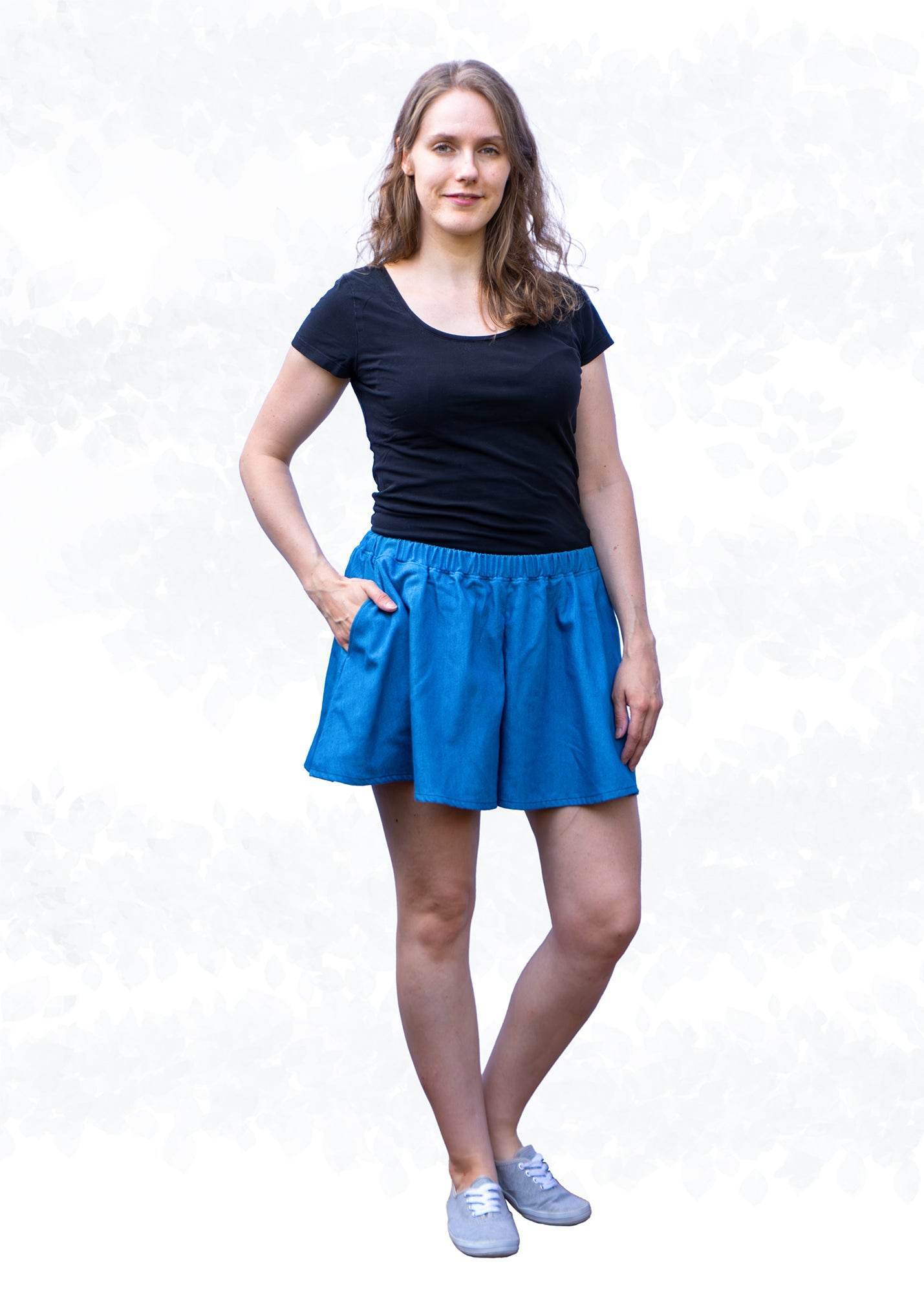 Ronja, Schnittmuster Hosenrock mit Gummizug Gr. 34-50 - Sewando