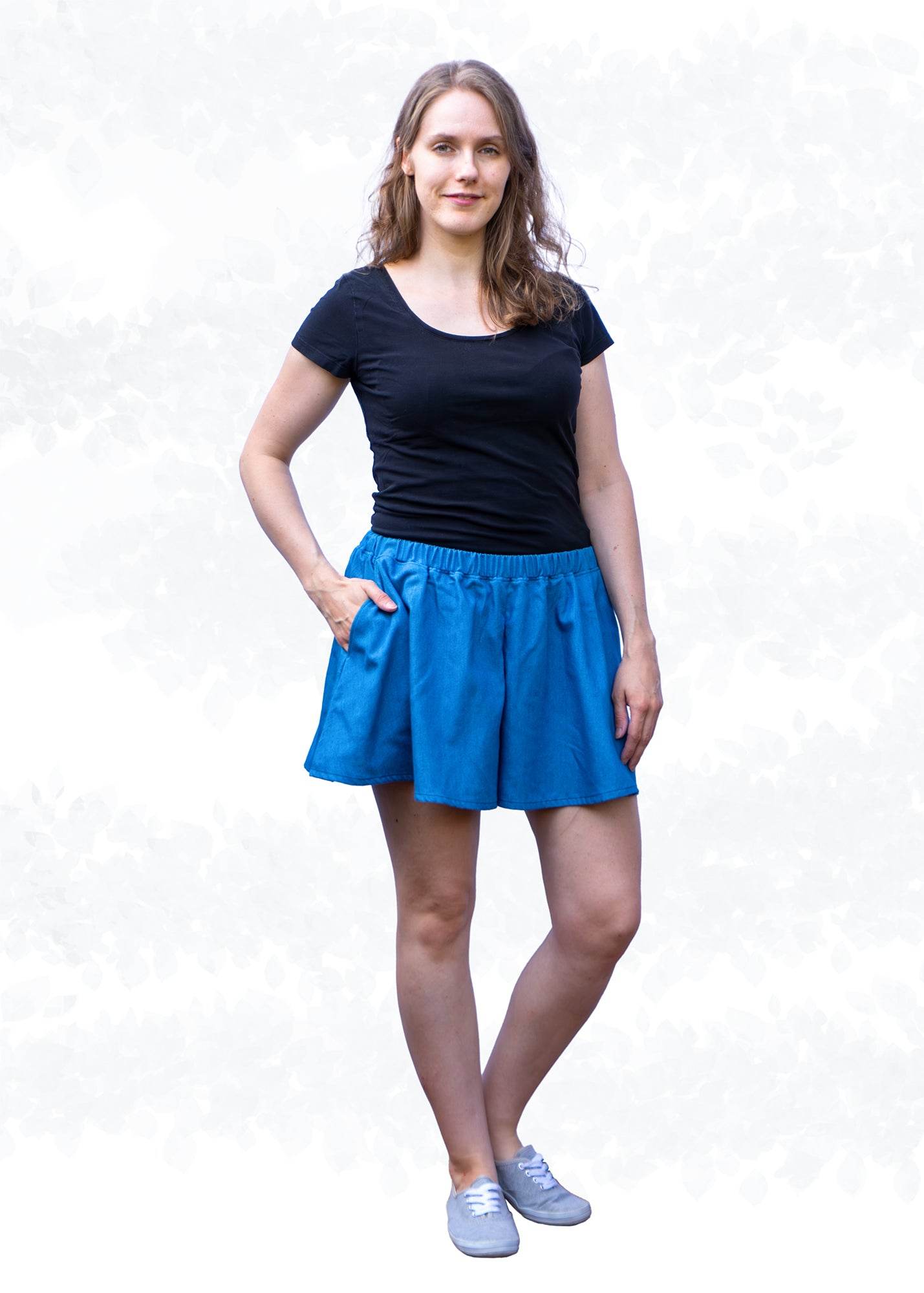 Ronja, Schnittmuster Hosenrock mit Gummizug Gr. 34-50 - Sewando