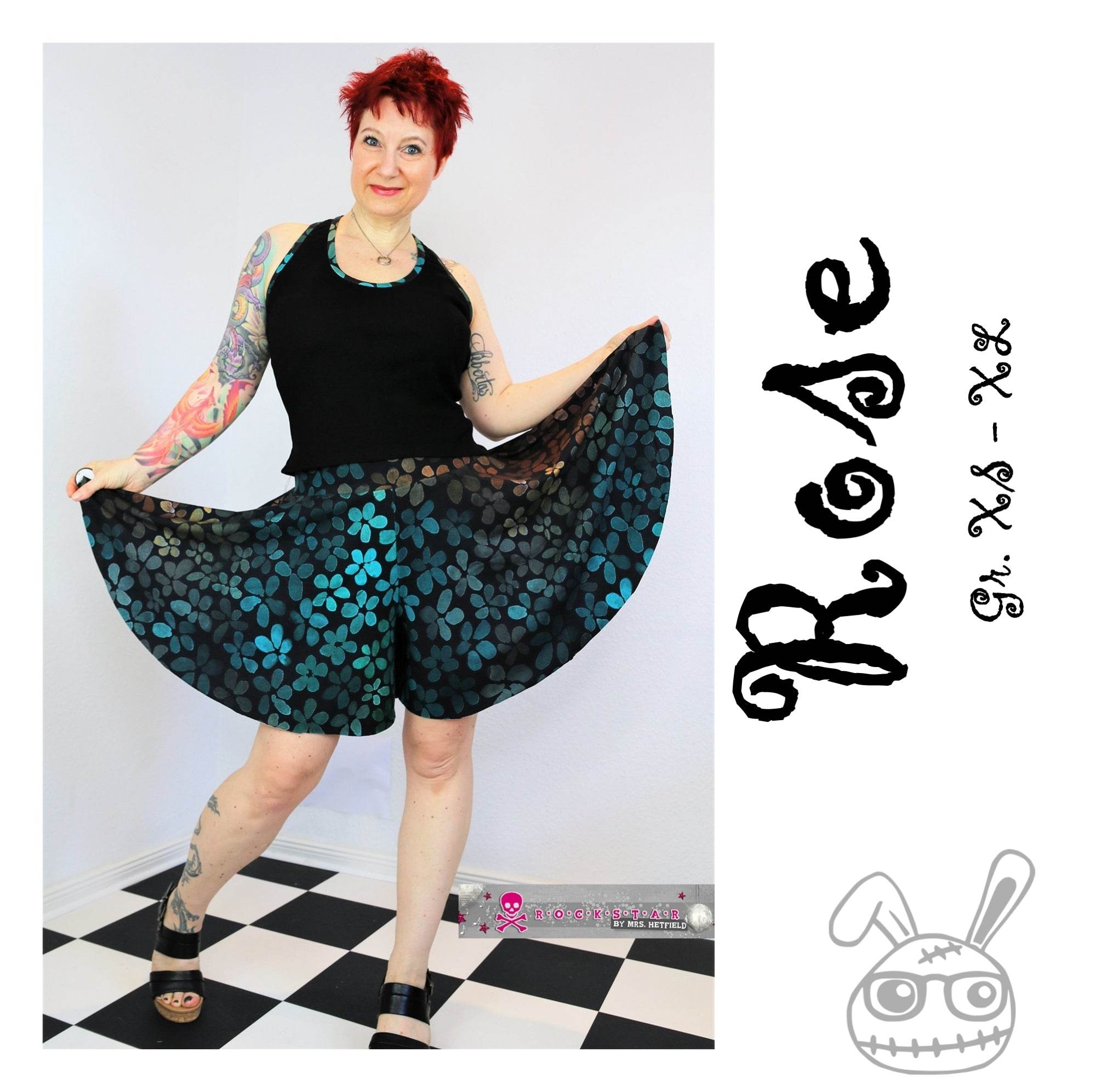Schnittmuster Rose Hosenrock Gr. XS - XL - Sewando