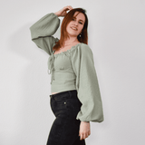 Bluse mit Rüschen - Bolivia - Schnittmuster - Gr. 32-48 - Sewando