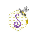 Stickdatei - Bienen-Monogramme A-Z - Sewando