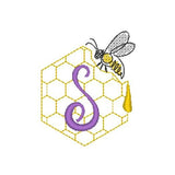 Stickdatei - Bienen-Monogramme A-Z - Sewando