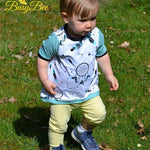 Schnittmuster timtom No.33 Shirt mit Vokuhila-Saum und optionalen Strick- oder Häkeldetails Gr.86-128 - Sewando