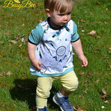 Schnittmuster timtom No.33 Shirt mit Vokuhila-Saum und optionalen Strick- oder Häkeldetails Gr.86-128 - Sewando