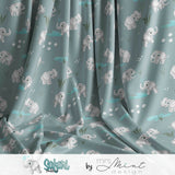 Stoffdesign - Safari Buddies - Elefant rauchblau - nicht exkusiv - Sewando