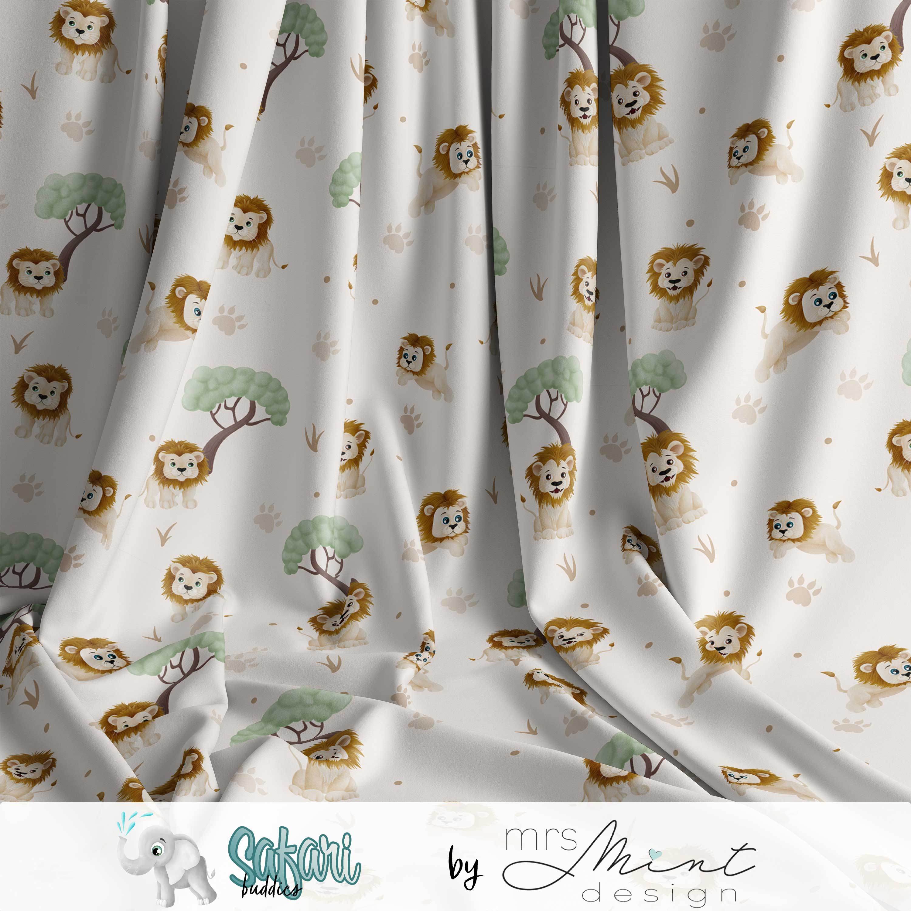 Stoffdesign - Safari Buddies - Löwe hellbeige - nicht exkusiv - Sewando