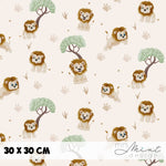 Stoffdesign - Safari Buddies - Löwe hellbeige - nicht exkusiv - Sewando