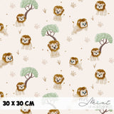 Stoffdesign - Safari Buddies - Löwe hellbeige - nicht exkusiv - Sewando