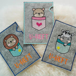 Stickdatei Set ITH U-Heft Hüllen Cute Animals - Sewando