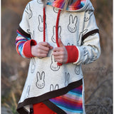 Schnittmuster "Shabby Asymmetrie Hoodie Kids" Gr. 74 - 164