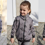 CESANA: COOLE SWEATJACKE MIT FALTEN KRAGEN: EBOOK 92-158 SCHNITTMUSTER - Sewando